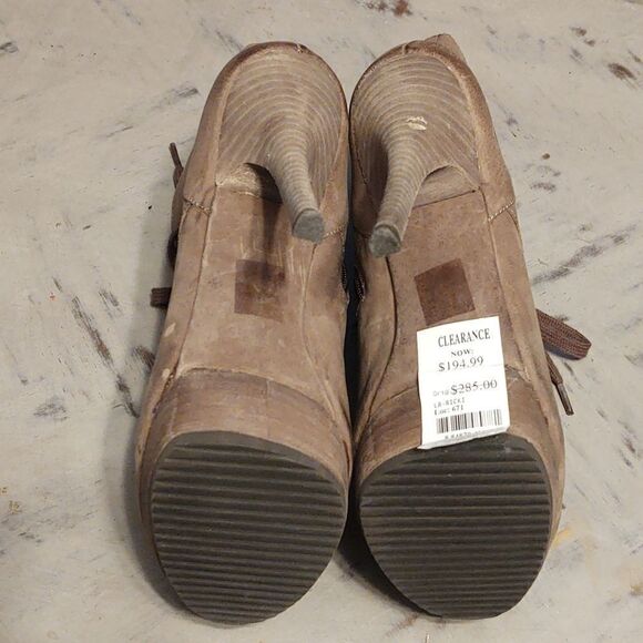 Luxury RebelMouse Ricki Leather Lace Up Platform Ankle Boots/Booties - Picture 3 of 9